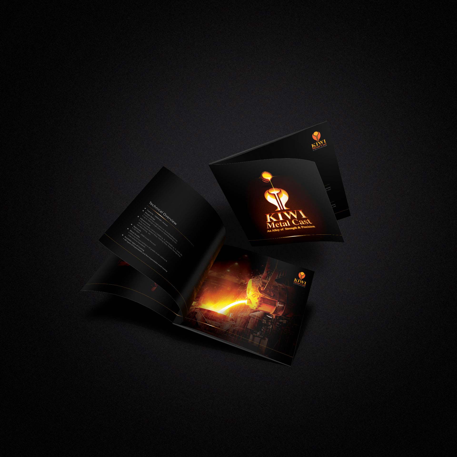 Kiwi Metal Cast – Brochure Design