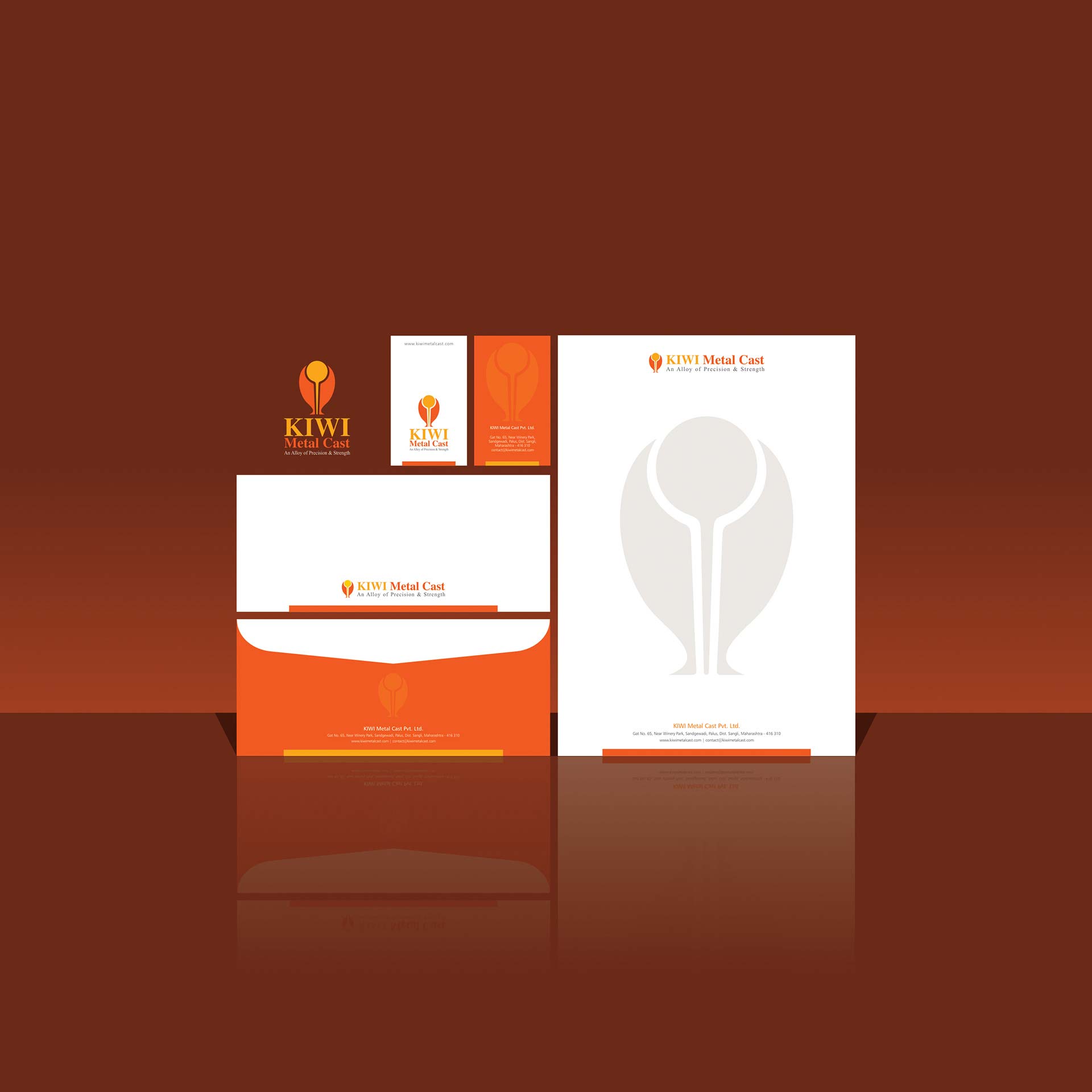 Kiwi Metal Cast Pvt Ltd – Identity Design
