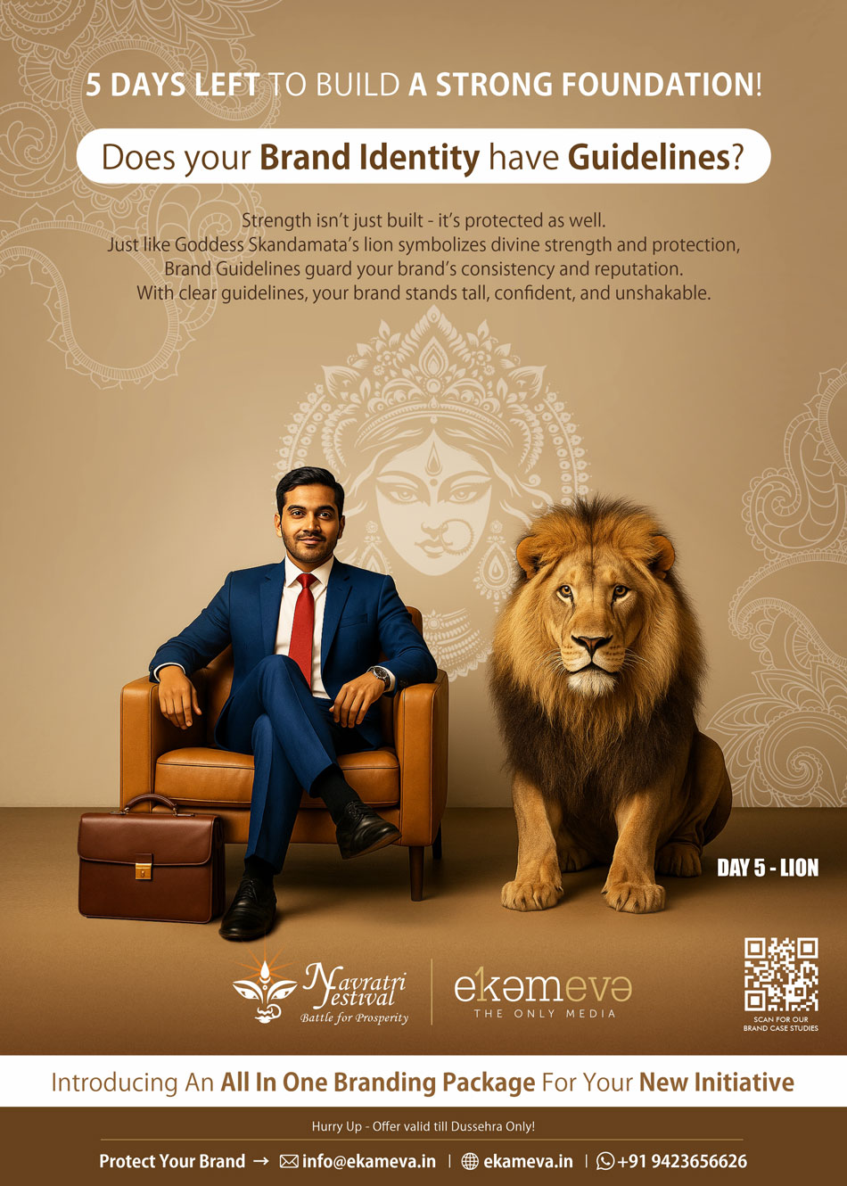 Navratri Festival - All-In-One Branding Package Offer - Newspaper Ad